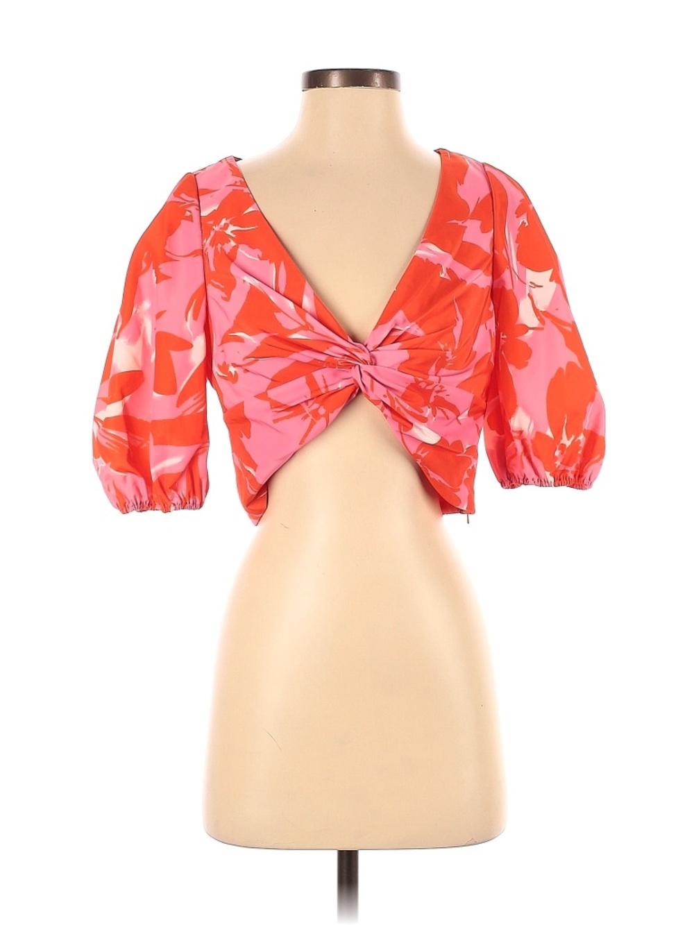 ML Monique Lhuillier Short Sleeve Blouse